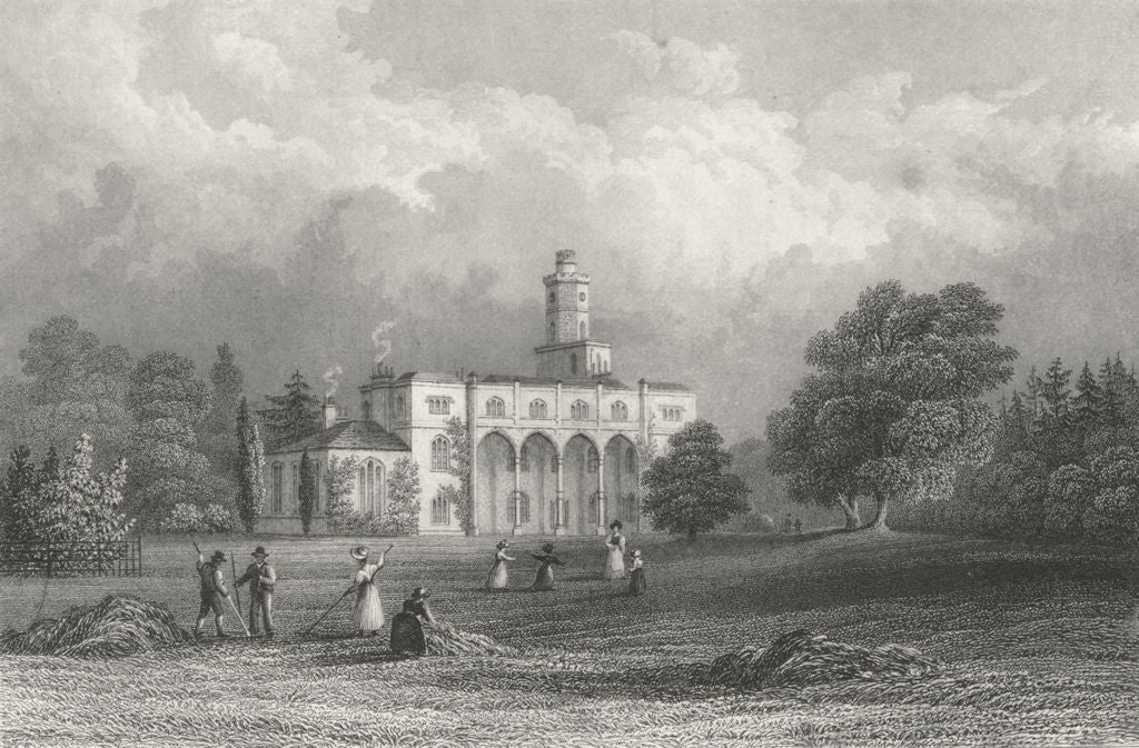 ISLE OF WIGHT. Fernhill Samuel Sanders-Bartlett c1840 old antique print